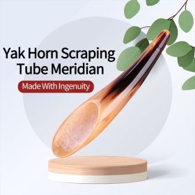 Yak Horns Gua Sha Tube Meridian Whole Body Massage Scraper Bucket Acupuncture Stick