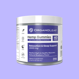 Hemp Gummies 1000 mg (40 Pieces) (Flavor: Blueberry - Relaxation & Sleep Support)